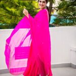 Sridevi Vijaykumar Instagram - A little bit of pink, a whole lot of elegance! 💗💫 Wearing this beautiful outfit from @labelswethareddy paired it with these contrast emerald earrings from @the_jewel_gallery Hair: @vyshalisundaram_hairstylist Photography:@jaganselvamphotography . . . . . . . . . . . . . #Indianattirelove #stylingindian #indianoutfitinspo #indiansuits #pinklove #indianoutfitgoals #indianfits #fitoftheday #indianstyles #indianpinterest