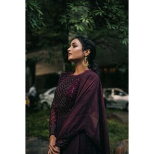 Srinidhi Ramesh Shetty Instagram - Getting lost is part of getting there!!💫 . . . . . . . . . Styled by @niru05_raghupathy Outfit @jade_bymk Earrings @amrapalijewels @amethystchennai Makeup @makeupwithshruthi Hair @suganthi.themua Photography @edwinjrobert Team Edwin j Robert @abishek_varman @rookiexyxr_siva