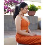 Srushti Dange Instagram - 🍊 Ft #srushtidange shot by @dxgphotographer Styled by @indu_ig Makeup @hairandmakeupbynive Hairdo @soniyarameshbabu_muah Outfit @yaradesigners Jewelry @thegarnet.in