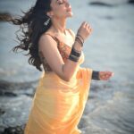 Surbhi Jyoti Instagram - 🌊🫠 . . . . . . . . 📸 @deepak_das_photography Saree @avhni_colors_with_a_twist HMU @tanyamakeoverofficial