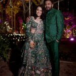 Swara Bhaskar Instagram - Sangeet night in Rahul Mishra! 💚✨ Outfits: @rahulmishra_7 Jewellery: @khannajewellerskj . Styling: @a.bee.at.work @prifreebee Make-Up: @saracapela Hair : @jrmellocastro Photographs: @wedreel.in