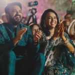 Swara Bhaskar Instagram - Sangeet night in Rahul Mishra! 💚✨ Outfits: @rahulmishra_7 Jewellery: @khannajewellerskj . Styling: @a.bee.at.work @prifreebee Make-Up: @saracapela Hair : @jrmellocastro Photographs: @wedreel.in