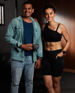 Taapsee Pannu Instagram - Months of grilling and hard work only so i could have the biscuits and he could have his cup of tea.
@sujeetkargutkar you finally have the picture and I’m off to have my chole bhature and croissants !