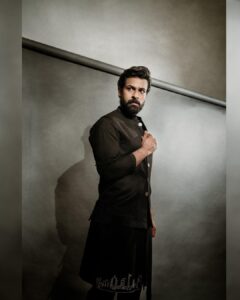 Vaishnav Tej Instagram - 🕶️🧸 Styled by - @ashwin_ash1 & @hassankhan_3
Outfit - @chandrikaraamzofficial
Shoes - @shutiqofficial
Shot by - @adrin_sequeira  Make up - @vamsi_makeupartrist  Hair by - @abhishekkadwe & @_adnan_zz