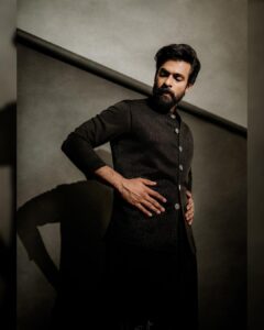 Vaishnav Tej Instagram - 🕶️🧸 Styled by - @ashwin_ash1 & @hassankhan_3
Outfit - @chandrikaraamzofficial
Shoes - @shutiqofficial
Shot by - @adrin_sequeira  Make up - @vamsi_makeupartrist  Hair by - @abhishekkadwe & @_adnan_zz