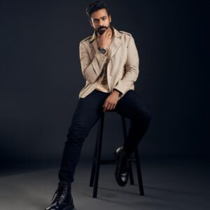 Vaishnav Tej Instagram - Outfit- @geneslhofficial 
Styled by - @ashwin_ash1 & @hassankhan_3 
Shot by - @eshaangirri