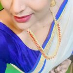 Veena Nair Instagram - 🥻 @mangalyakasav MUA @roshnistvm jewellery @parakkat_jewels Blouses@zoul_designz Stylist @sksreez Trivandrum, India