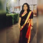 Veena Nair Instagram - Positive vibe... guruvayoor darshanam Sari @manasi_boutique_21 @manasi.p.k