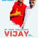 Venkat Kumar Gangai Amaren Instagram - Happy bday #thalabathy god bless #vijayna