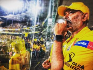 Venkat Kumar Gangai Amaren Instagram - And we started this season like the champions!!! Little slow though!!! #csklive #csk #ipl @chennaiipl #chepauk thanks for da click @aishwarya_12dec 🙌🏼👍🏽