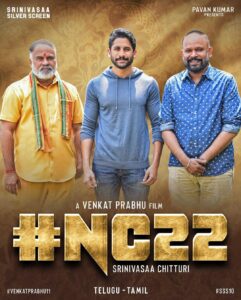 Venkat Kumar Gangai Amaren Instagram - God is kind.. with the blessings of almighty and my fans I am happy to announce my next, a bilingual film (tamil & telugu) with my brother @chayakkineni produced by  @srinivasaasilverscreenoffl #NC22 #VP11 #SSS10