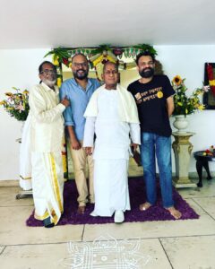 Venkat Kumar Gangai Amaren Instagram - The brothers!!! #hbdmusic #hbdRajaAppa #happy80