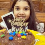 Venkat Kumar Gangai Amaren Instagram - Happy bday my little princess #vikruti #kuku god bless!! Love u!! Cake courtesy #shivani #HomeMadeCake #2020pic new pic coming soon😁😄
