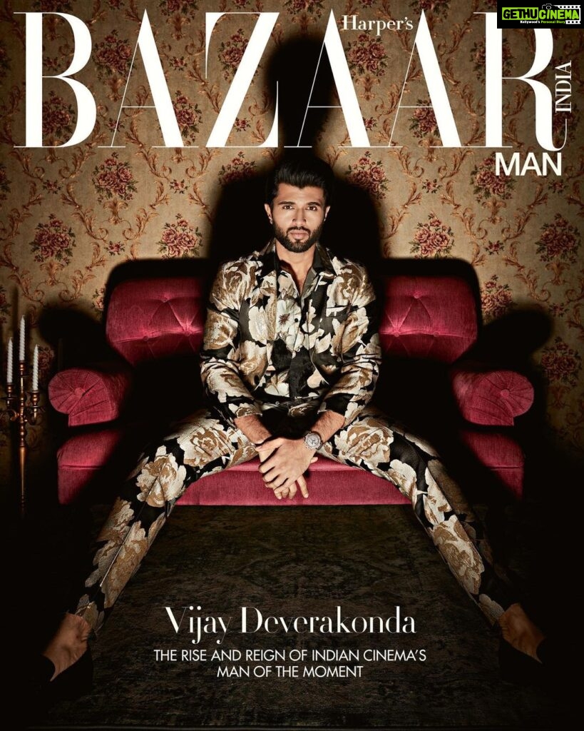 Vijay Deverakonda Instagram - For Bazaar India Man, presenting, Vijay Deverakonda (@thedeverakonda) who has conquered Telugu cinema with his charm and acting prowess, and is set to conquer all. In conversation with Bazaar India Editor Nandini Bhalla (@nandinibhalla), Vijay opens up about his childhood, determination, and more… Nandini Bhalla: What is your relationship with money and success? Vijay Deverakonda: “I flirt with both of them. I am attracted to both and desire both, but I am reckless, and my appetite for risk is huge. I chase the big moments and memories, so it’s always hide-and-seek with success and money—they come, they go. I am blessed with more than I could ever dream of, but does that mean I’m not hungry for more? I certainly am.” Editor: Nandini Bhalla (@nandinibhalla) Photographs by: Arjun Mark (@arjun.mark) Styling by: Yashima Babbar (@yashimababbar) Make-Up: Saher Gandhi at Faze Management (@saherahmed91 @fazemanagement ) Hair: Aalim Hakim Team (@aalimhakim ) Production: P Productions (@p.productions_ ) Vijay is dressed in the Pasha De Cartier Watch, Cartier (@cartier). Giant Floral Jacquard Suit, and Floral Organza Jacquard Shirt, both @siddartha_tytler. Wesper Shoes, @bally . Read the complete feature in the latest issue of Bazaar India . . . . . . . . . . . . . #BazaarIndia #VijayDeverakonda