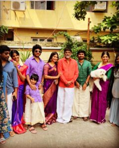 Vijayalakshmi Instagram - இனிய தீபாவளி வாழ்த்துகள் 🪔🤗 @ahathiansannasi @dir_thiru @kanithiru10 @desinghperiyasamy @niranjani_ahathian @its______iya
