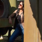 Vimala Raman Instagram - Art of camouflage 🤎💚😎 . . . #camouflage #hungary #budapest #colors #history #army #love #raw #spring #travel #travelgram #europe #telugucinema #tamilcinema #actor #actress #vimalaraman