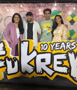 Vishakha Singh Instagram - If there was an example of a film being ‘owned’ in the emotional sense by an audience - ‘Fukrey’ would truly make it to the top 10. 

Iconic is the word I would describe the success of this franchise that started off as a small fun film starring new comers - backed by Excel Entertainment Pvt Ltd , that went off to earn over 100crores in life time revenue in 2013 (Fukrey) and 2017(Fukrey Returns) 

Yesterday we celebrated 10 years of Fukrey with the screening of the film and media and audience interaction post that. Gobsmacked at the love showered on us. 

A lot can happen in 10 years. 
While I transitioned by expanding my horizons to producing films and cofounding multiple StartUps ; attending the 10th Anniversary celebration was a reunion of sorts with some of my dearest friends from the film fraternity. 

The credit for Choocha, Bholi, Hunny, Priya Lali, Zafar, Neetu, Panditji, Smackya, Billa and many others becoming known household names goes to the writers of the film - @vipulhappy (real life Choocha) and @mriglamba (also the director and real Life Lali) .

Look forward to the 3rd instalment of the #Fukrey franchise realeasing in Dec 2023. 

#Fukrey #FukreyReturns #Blockbuster #ExcelEntertainment #10thanniversary #Fukrey3 #entertainmentindustry