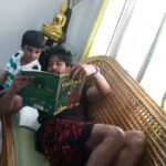 Vishnu Vishal Instagram - #Aryan My first story reading to him...