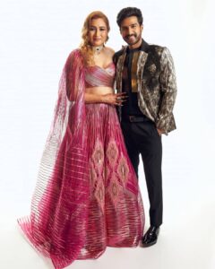 Vishnu Vishal Instagram - styled by @vinakshi 
Jacket set - @amitaggarwalofficial 
Makeup & hair - @ronan_mili 
Photography by @eshaangirri