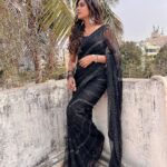 Vithika Sheru Instagram - Do It Because It Makes You Happy 🖤 Saree - @varunchakkilam M&H - @nicenailsbabyhyderabad Earrings - @alluringaccessories.a2