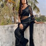 Vithika Sheru Instagram - Do It Because It Makes You Happy 🖤 Saree - @varunchakkilam M&H - @nicenailsbabyhyderabad Earrings - @alluringaccessories.a2
