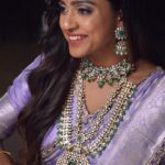 Vithika Sheru Instagram - So In Love With Complete Attire 💜 Jewellery - @emmadi_silver_jewellery Saree - @riya_designing_studio PC - @forever_frozen_films M&H - @nicenailsbabyhyderabad