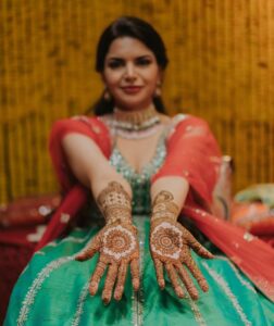 Vivek Dahiya Instagram - My personal PR, my defence attorney, my partner in crime, my mirror, my witness to the best and worst of me @riyadahiya_  has found her charming prince @raulzer0 and we are smiling with them. 
Please shower your love blessings on Riya & Rahul as they embark on a beautiful journey holding hands. 

#RRMehndiNight

My outfit @rachitkhannaofficial
Styled by @stylebysugandhasood