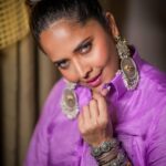 Anasuya Bharadwaj Instagram - I “Luv”ender you 💜 For an event in Vijayawada today! Outfit&Styling @sreemukhi.mekala 🎩 MUA @makeupbysiva 💄 Hairstyle @telusivakrishna ✔️ PC @_chinna_photography_ 📸 Celebrity management @kalyansunkara 👨‍💼 @umediaentartainments 🤗