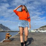 Anjum Fakih Instagram - Running out of poses Blaming on my body It has gone a bit slack… But my style game is on point Also you can’t deny that Orange is the new black… . . . Jacket @adidasindia Shoes @adidasindia Stylist @stylebysaachivj Team @sanzimehta777 @stylewithmehak . #khatronkekhiladi13 #kkk #fearfactor @colorstv #anjumfakih Cape Town, South Africa