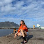 Anjum Fakih Instagram - Running out of poses Blaming on my body It has gone a bit slack… But my style game is on point Also you can’t deny that Orange is the new black… . . . Jacket @adidasindia Shoes @adidasindia Stylist @stylebysaachivj Team @sanzimehta777 @stylewithmehak . #khatronkekhiladi13 #kkk #fearfactor @colorstv #anjumfakih Cape Town, South Africa