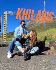 Anjum Fakih Instagram - When fake candids turned into a real laugh riot… all cuz the boss himself mimics you to the T… with the one and only @itsrohitshetty 
❤️❤️❤️ 
#khatronkekhiladi13 #kkk #fearfactor #anjumfakih #rohitshetty 
@colorstv