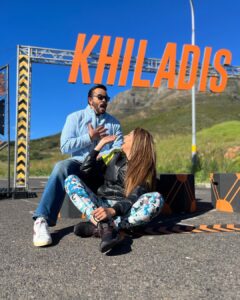 Anjum Fakih Instagram - When fake candids turned into a real laugh riot… all cuz the boss himself mimics you to the T… with the one and only @itsrohitshetty 
❤️❤️❤️ 
#khatronkekhiladi13 #kkk #fearfactor #anjumfakih #rohitshetty 
@colorstv