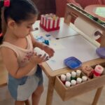 Ankita Bhargava Patel Instagram - Cos My Lil Girl is graduating to her very own ‘Art Table’ now ! 🎨 Her reaction to this new addition in her life was soooooo priceless!💖 It felt like she met her soulmate 🤍 Thank you @house.of.zizi for this happiness 😍You never fail to bring joy in our lives! And yes u r now a part of Mehr’s Sacred and Meditative journey for life ! 🙏🙏🙏