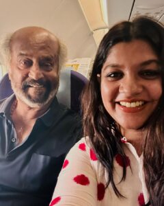 Aparna Balamurali Instagram - Fan girl moment! With the one and only 🔥

#rajnikanth #thalaivar #fangirl