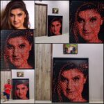 Archana Instagram - Made this Illusion Pixel Portrait for the super awesome @archanaapania who is the voice behind @radiocityindia 's Archu ka show. Made this using 480 Rubik's Cubes in 5 hours and I'm in love with the final result. Do check this from as far as possible and also in your mirror for some crazy illusion. She had also featured on Radio City for World Tattoo Day and I had decided to make her portrait during the interview itself. Special thanks to @rjmayuri 💜✨ Hope y'all like this one 💥❤️ . . . #rjarchana #archukashow #radiocity #radiocityfm #thetattooedindian