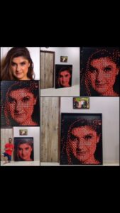 Archana Instagram - Made this Illusion Pixel Portrait for the super awesome @archanaapania who is the voice behind @radiocityindia 's Archu ka show. Made this using 480 Rubik's Cubes in 5 hours and I'm in love with the final result. Do check this from as far as possible and also in your mirror for some crazy illusion. She had also featured on Radio City for World Tattoo Day and I had decided to make her portrait during the interview itself. Special thanks to @rjmayuri 💜✨
Hope y'all like this one 💥❤️
.
.
.
#rjarchana #archukashow #radiocity #radiocityfm #thetattooedindian