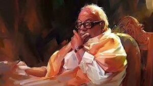 Arulnithi Instagram - #Kalaignar100🖤❤️
