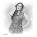 Bhama Instagram – Thank You 😊 
Pencil ✏️ portrait drawn by artist Girisankar
@mentalist_girisankar 
@d_boy_with_d_crown
