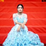 Bhanu Sri Mehra Instagram - 🩵 Wearing: @kalpana_vogeti Jewelry: @emmadi_silver_jewellery Click 📸 : @paulino_pictures #newclick #instspic ##actorslife #tollywoodactress #busy #bhanusree🔥❤️ #hybridpilla #instafashion #instagram