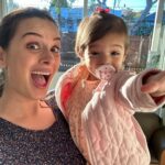 Evelyn Sharma Instagram - When it’s just us vs when we remember there’s one more on the way! 😱 #momlife #bigsister #truelove #forever #mommy #myeverything