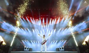 Harris Jayaraj Instagram - Thanks to “Distinct Communications” for the stage, sound and Light of 3.0 and 4.0. 🌹