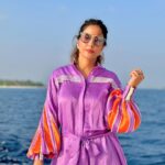 Hina Khan Instagram - Memories are timeless.. 💜 . . . . . @coastalinofficial @thestandardmaldives @thestandard The Standard, Maldives