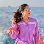 Hina Khan Instagram - Memories are timeless.. 💜 . . . . . @coastalinofficial @thestandardmaldives @thestandard The Standard, Maldives