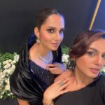 Huma Qureshi Instagram - To my friend who is an inspiration to a whole generation of young girls & boys … This is the beginning of another glorious chapter my @mirzasaniar You bring your A game to every room that you walk in … I love you and admire you deeply . I first saw you live win Wimbledon in 2015 (a dream come true ) and since then our friendship has only grown ❤️🌟The only thing we fight over is our left profile while taking that selfie 😂 May we always discuss life , love , experiences , fight over selfie angles and laugh out loud ♾️ #Legend #inspiration #love #friendship