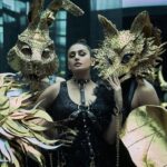 Huma Qureshi Instagram - Dark Night of the Soul I await For one glimpse of the divine Nocturnal beings Are roaming free It’s uncharted Madness chaos Yet I feel Free - by Huma Q I’m my dazzling look by @abujanisandeepkhosla @who_wore_what_when