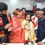 Isha Koppikar Instagram - So happy to celebrate Our Transport Cell Officer JP Agarwal’s daughter’s birthday at their home. Being a part of their celebration gave me a sense of how important it is to shape the way the young kids think because they are going to be the future of tomorrow. God Bless the Little Child & Wishing her a successful future ahead. #birthday #changingthenation #onestepatatime #makeadifference