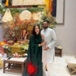 Kavya Thapar Instagram - Ganpati Bappa Morya 🙏 Wishing a beautiful, colourful and cheerful Ganesh Chaturthi to everyone. May this festive occasion bring along many more smiles and celebrations. May Bappa bestow you power, destroy your sorrows and enhance happiness in your life. Happy Ganesh Chaturthi 🪷 A beautiful day filled with a Million blessings, smiles, love, laughter, family, friends like family and pure bliss 😇☺️🌺 Mumbai, Maharashtra