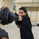 Komalee Prasad Instagram - The storm in my calm... 🥊🥊 Can't #calmdown Feeling my best and doing my best...all because of you @the_heavy_fist 💥💥 #boxing #beginner