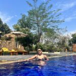 Malavika Instagram - Splashing away those Monday blues! 🌊💦 #PoolLife #MondayMood Gandi Gir Ni Moj