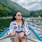 Malavika Instagram – Sailing through endless horizons. ⛵️✨ Bamboo Grove, Arashiyama